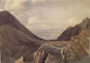 Achille-Etna Michallon View of Naples from the Heights of Vesuvius (mk05) oil painting picture